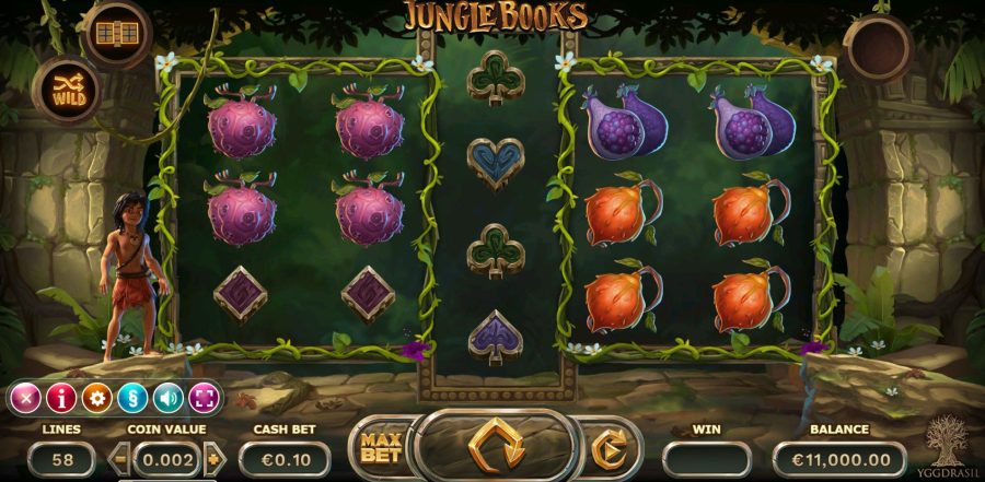 Оформление игрового автомата Jungle Books