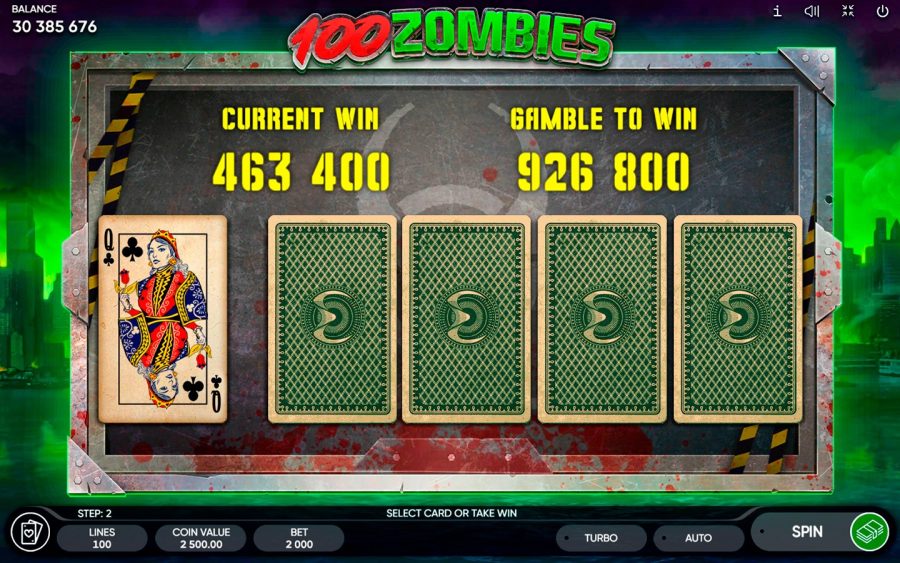 Подведем итоги игрового автомата 100 Zombies