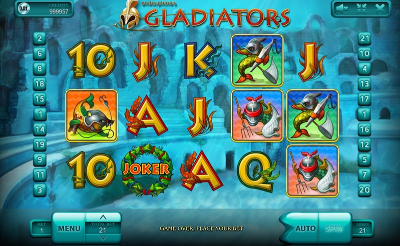 Дизайн слота Gladiators